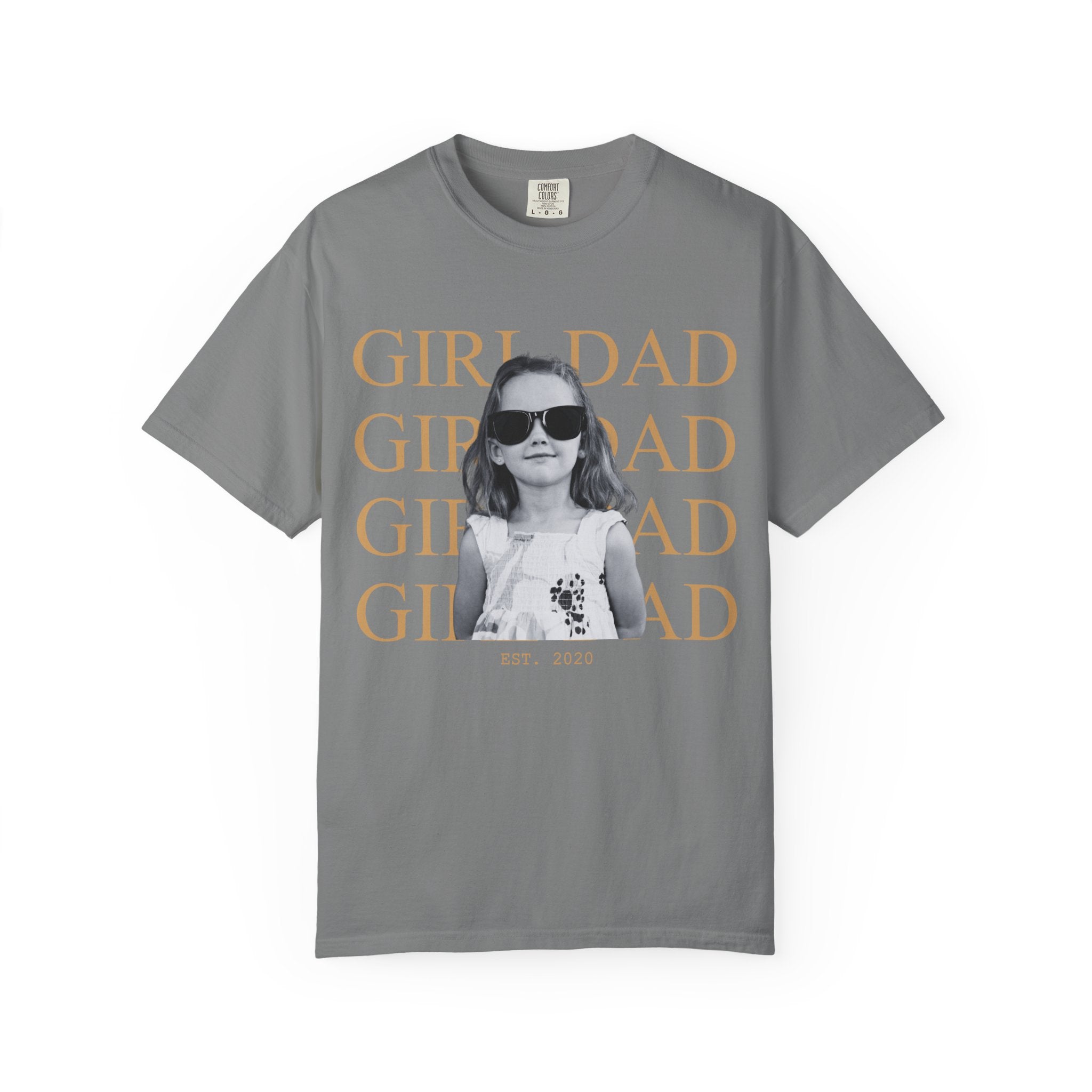 Custom Dad Vintage Photo Shirt Comfort Color T-shirt