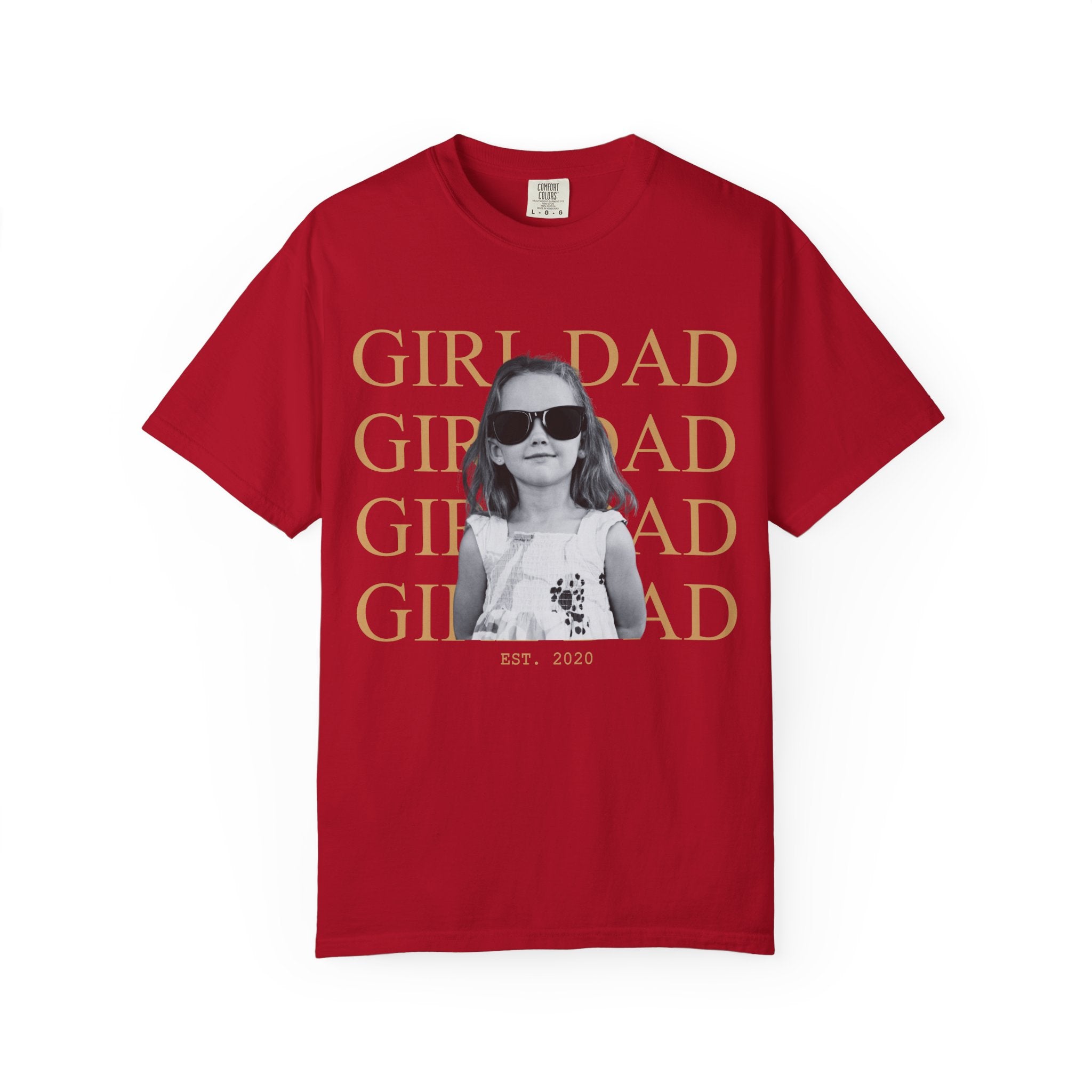 Custom Dad Vintage Photo Shirt Comfort Color T-shirt