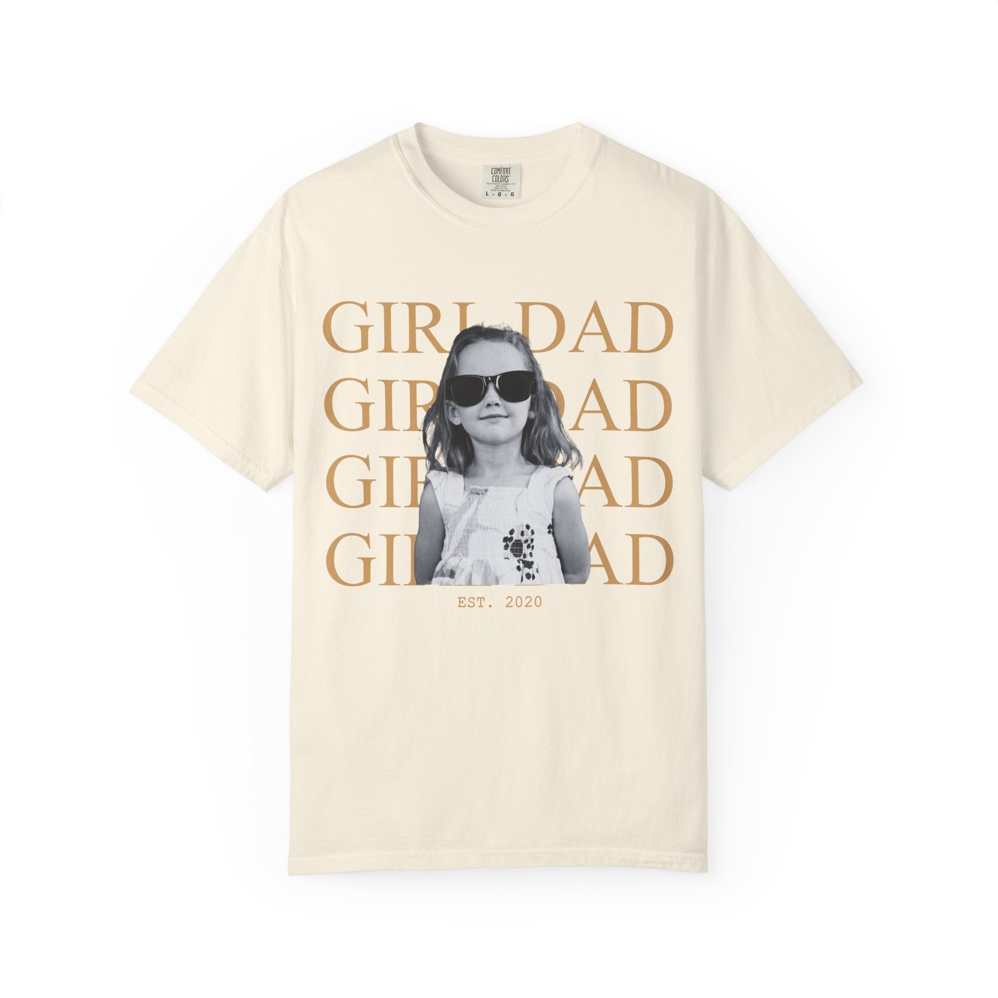 Custom Dad Vintage Photo Shirt Comfort Color T-shirt