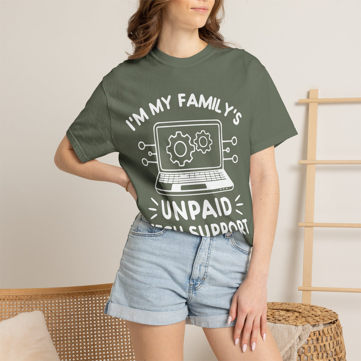 I’m My Family’s Unpaid Tech Support Comfort Colors Shirt
