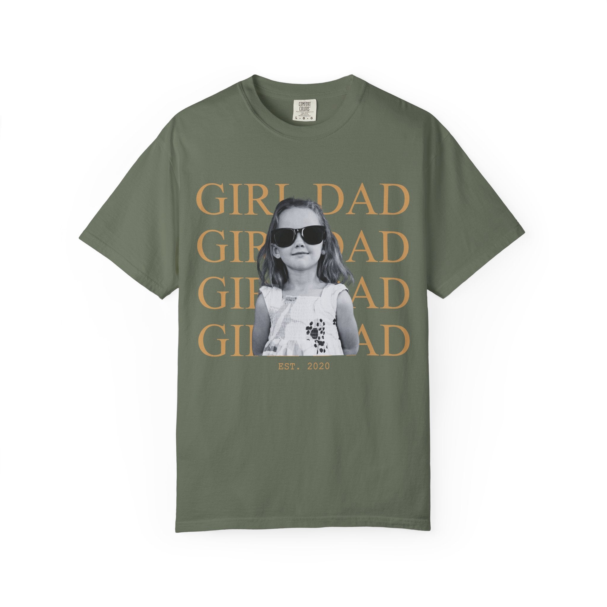 Custom Dad Vintage Photo Shirt Comfort Color T-shirt