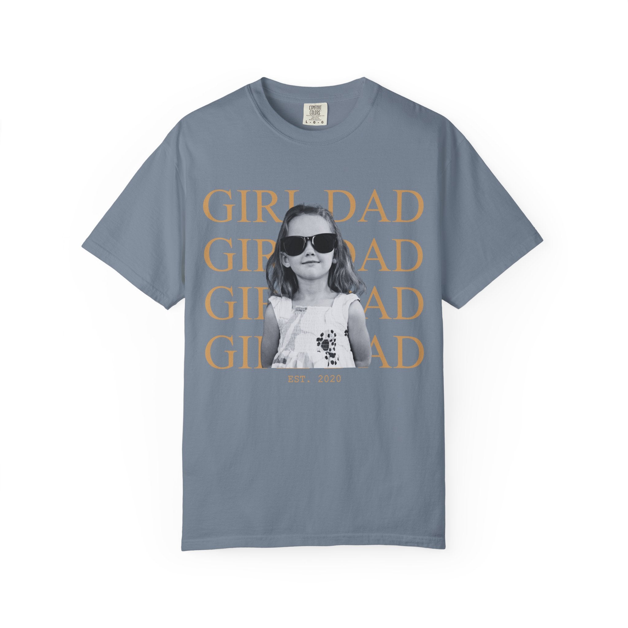 Custom Dad Vintage Photo Shirt Comfort Color T-shirt