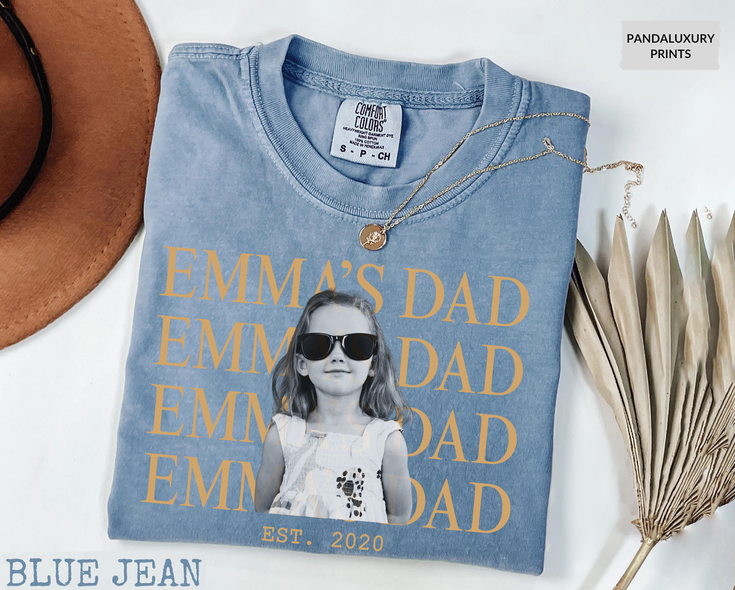 Custom Dad Vintage Photo Shirt Comfort Color T-shirt