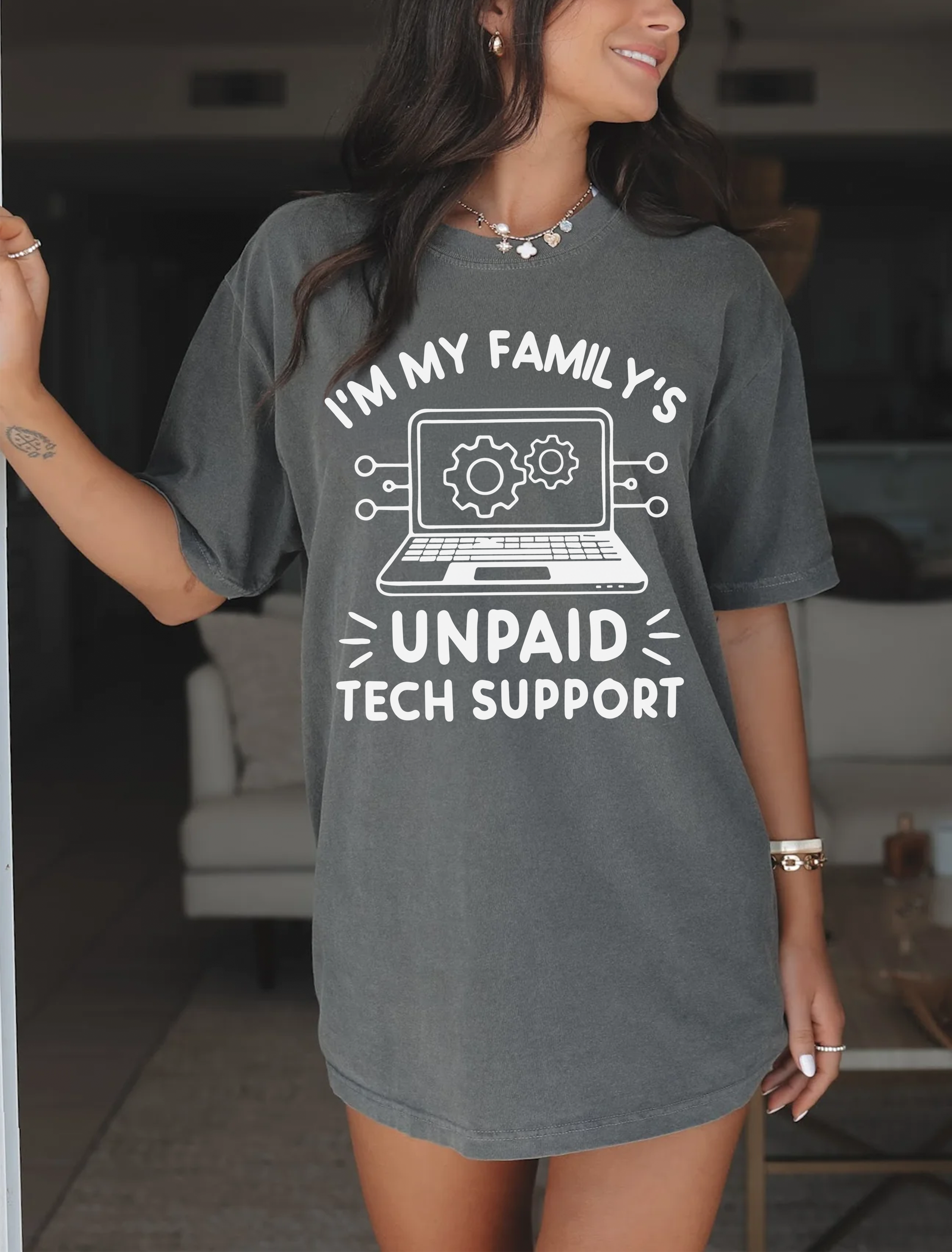 I’m My Family’s Unpaid Tech Support Comfort Colors Shirt