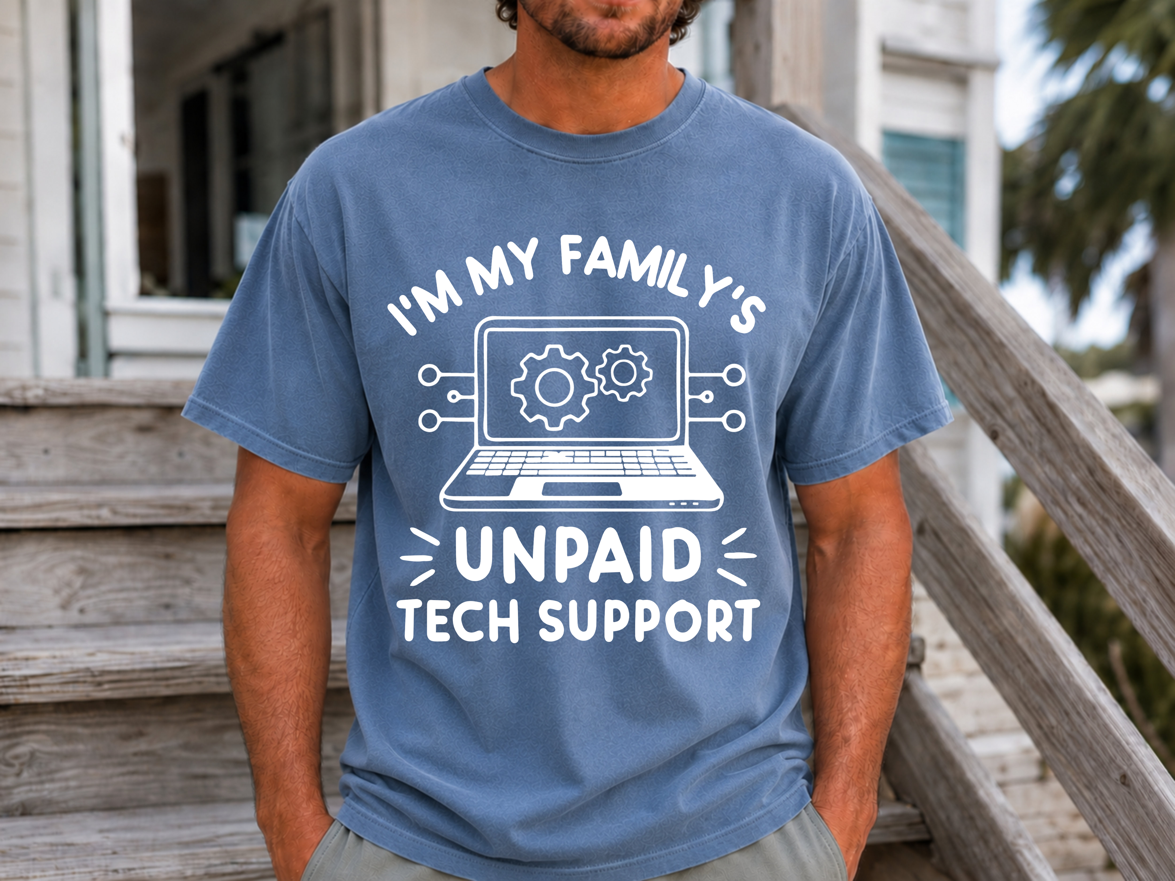 I’m My Family’s Unpaid Tech Support Comfort Colors Shirt